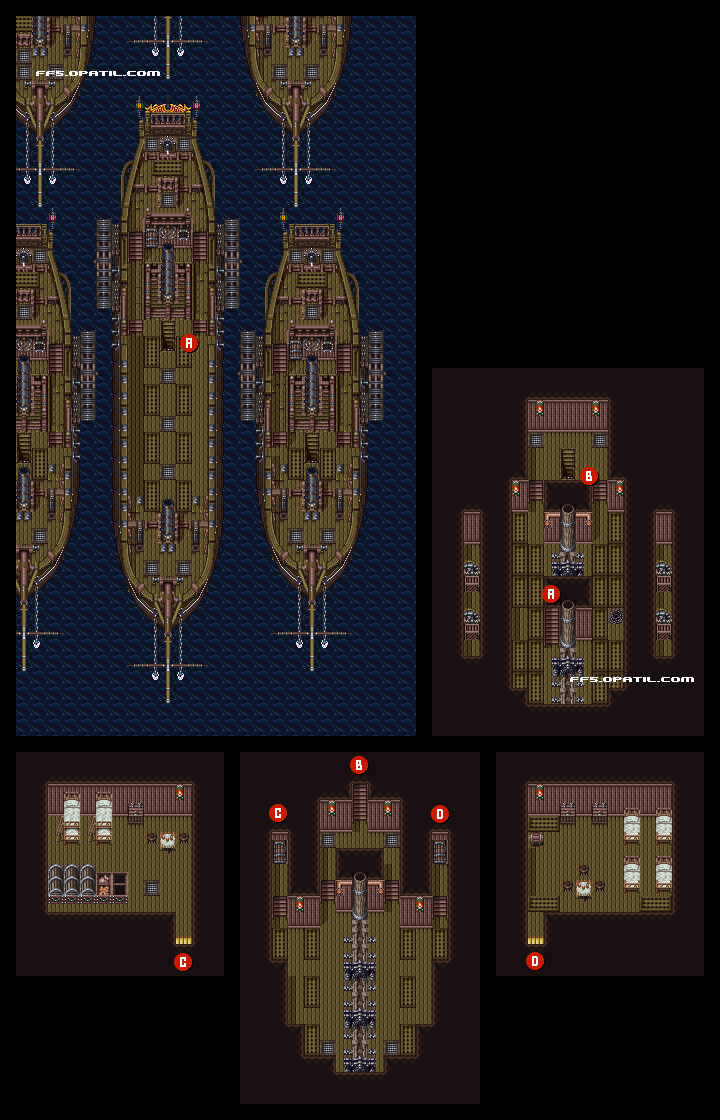 ゼザの船団 マップ画像：ファイナルファンタジー5 攻略
