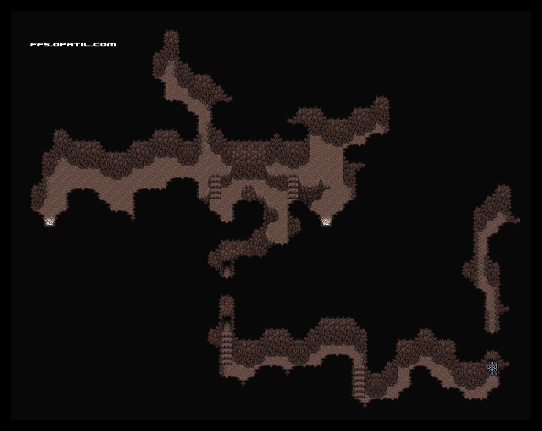 ギルの洞窟 マップ画像：ファイナルファンタジー5 攻略