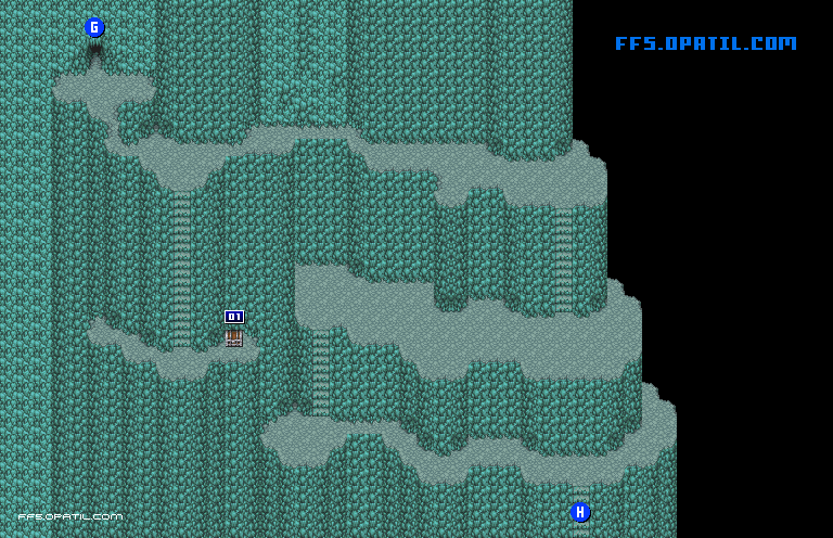 巨人の洞窟2・B2F（リメイク版の隠しダンジョン） マップ画像：FF5・ファイナルファンタジー5 攻略